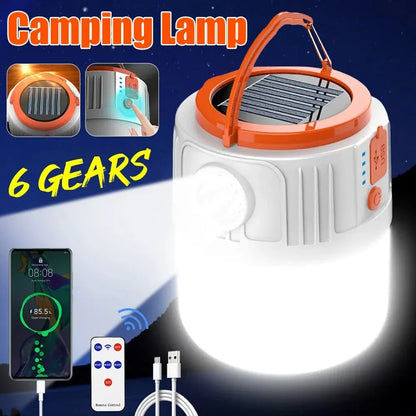 Solar Camping Light Power Bank