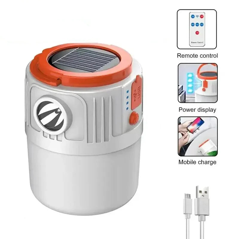 Solar Camping Light Power Bank