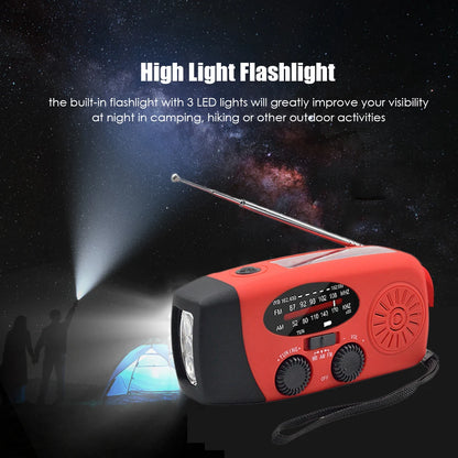 Solar Power Hand Crank Radio