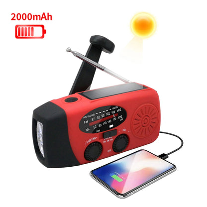 Solar Power Hand Crank Radio